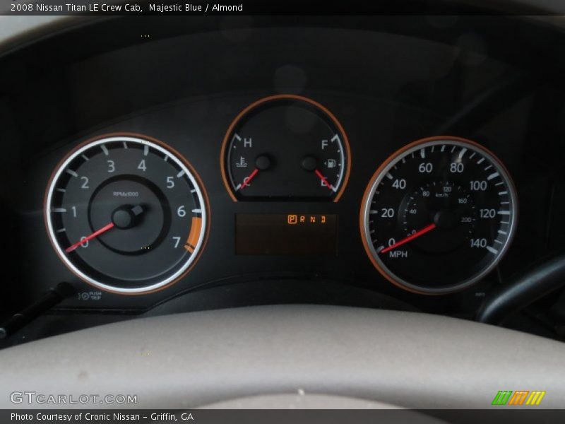 Majestic Blue / Almond 2008 Nissan Titan LE Crew Cab