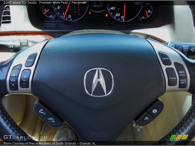 Premium White Pearl / Parchment 2007 Acura TSX Sedan