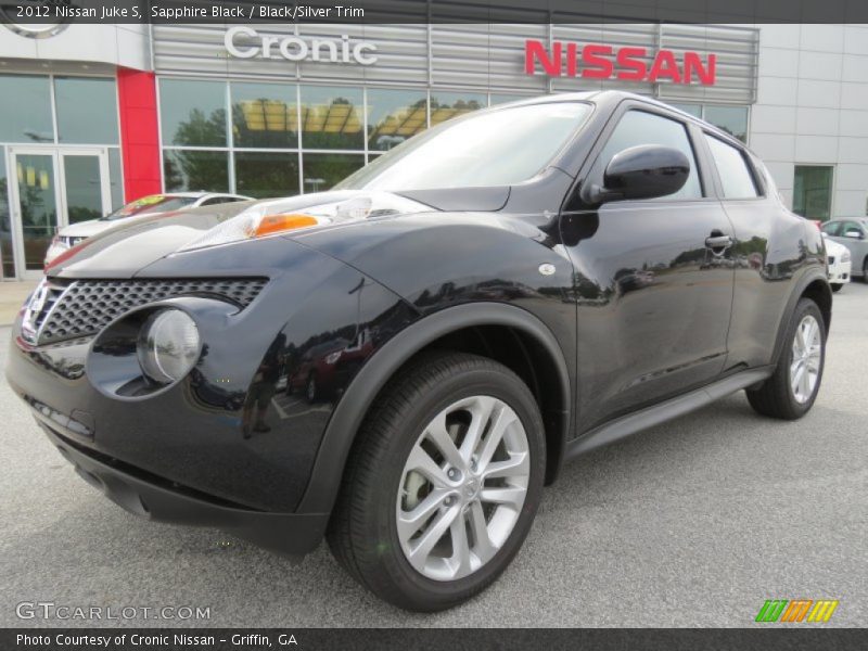 Sapphire Black / Black/Silver Trim 2012 Nissan Juke S