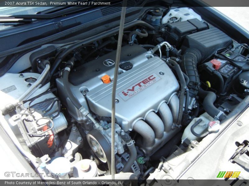 Premium White Pearl / Parchment 2007 Acura TSX Sedan