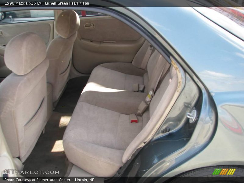 Lichen Green Pearl / Tan 1998 Mazda 626 LX