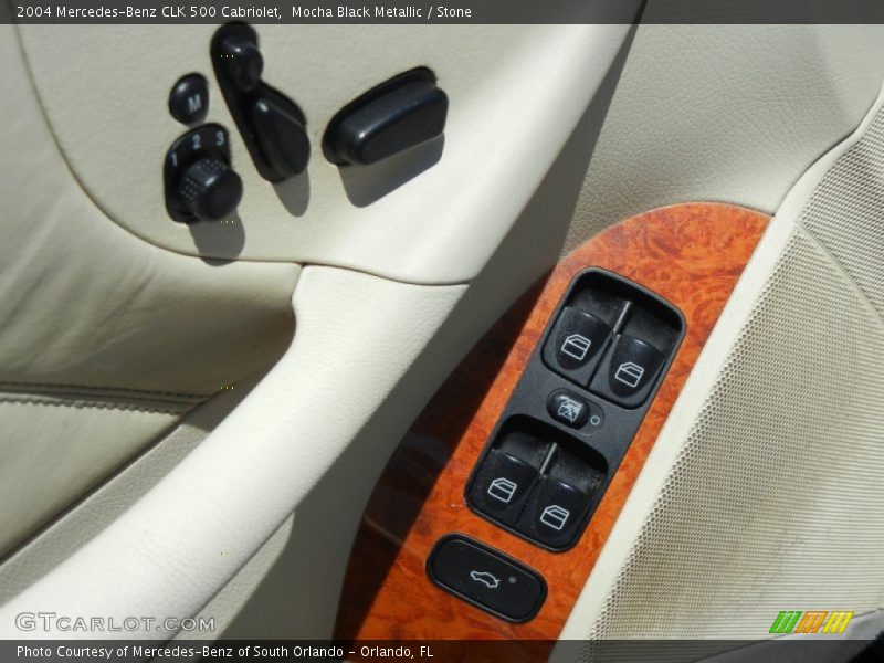 Mocha Black Metallic / Stone 2004 Mercedes-Benz CLK 500 Cabriolet
