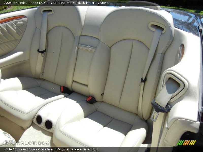 Rear Seat of 2004 CLK 500 Cabriolet