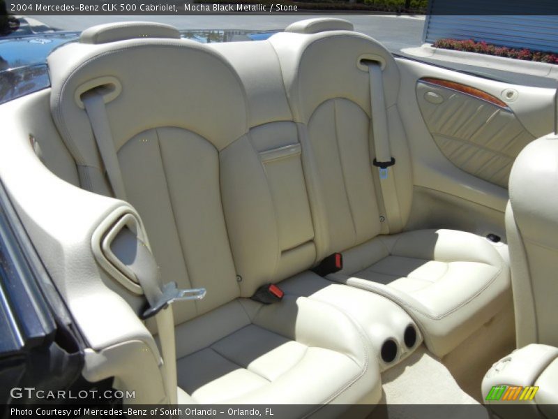 Mocha Black Metallic / Stone 2004 Mercedes-Benz CLK 500 Cabriolet