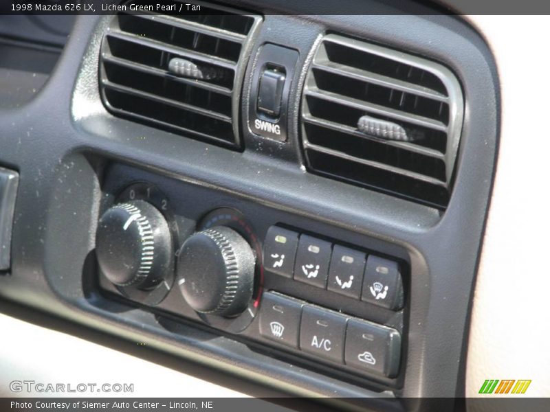 Lichen Green Pearl / Tan 1998 Mazda 626 LX