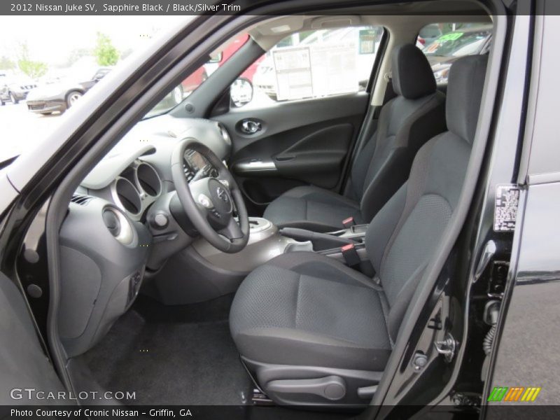  2012 Juke SV Black/Silver Trim Interior