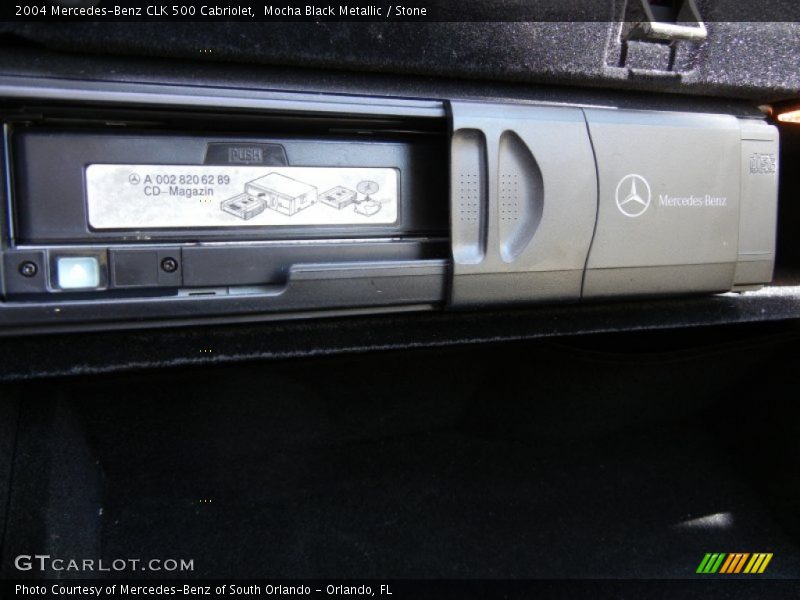 Mocha Black Metallic / Stone 2004 Mercedes-Benz CLK 500 Cabriolet