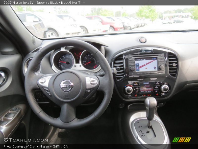 Sapphire Black / Black/Silver Trim 2012 Nissan Juke SV