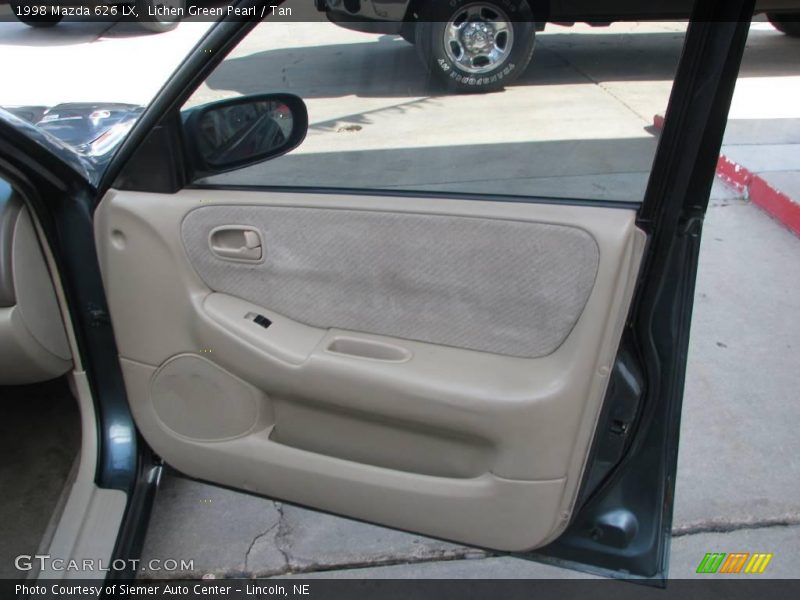 Lichen Green Pearl / Tan 1998 Mazda 626 LX
