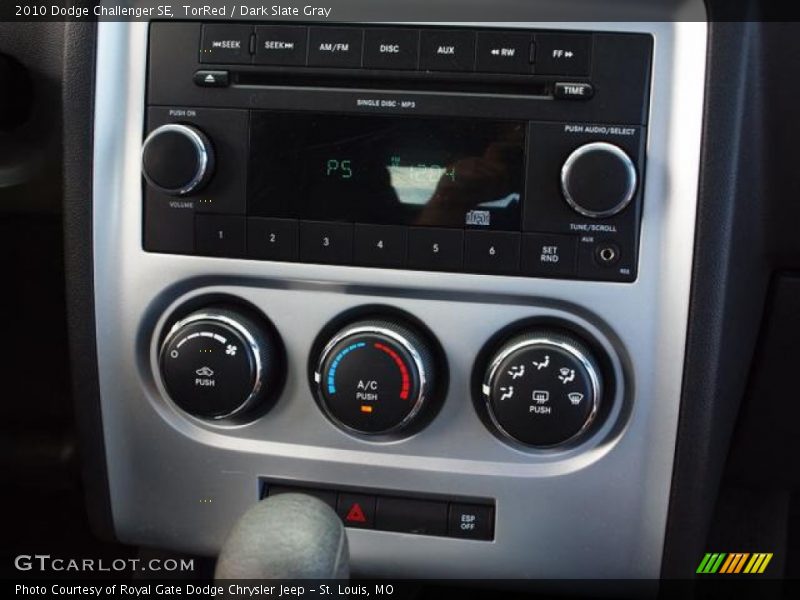 TorRed / Dark Slate Gray 2010 Dodge Challenger SE
