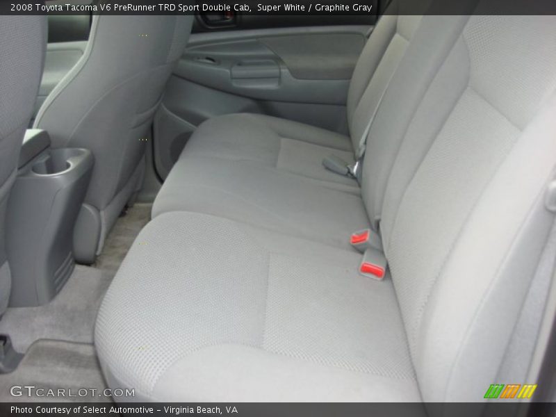 Super White / Graphite Gray 2008 Toyota Tacoma V6 PreRunner TRD Sport Double Cab