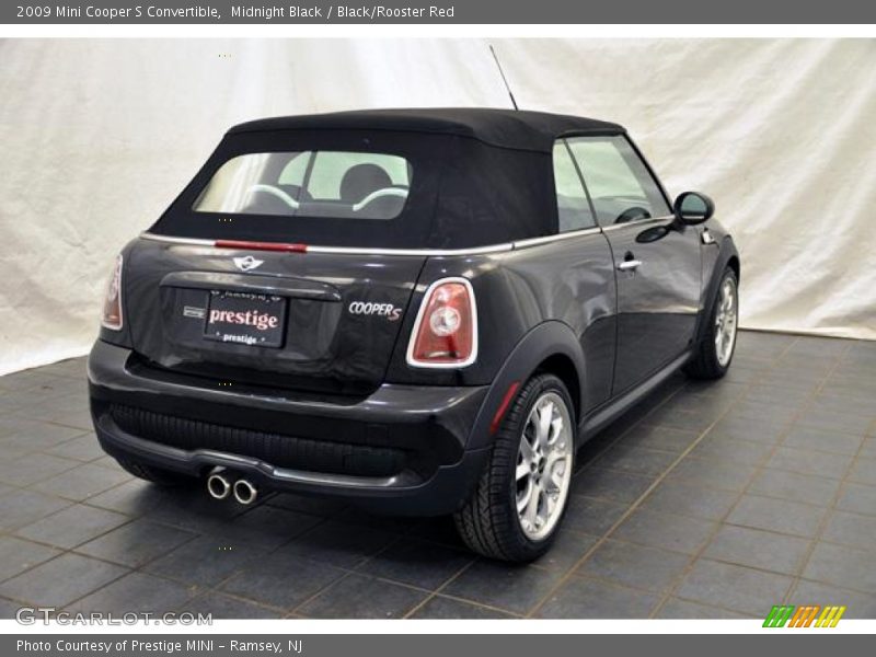 Midnight Black / Black/Rooster Red 2009 Mini Cooper S Convertible