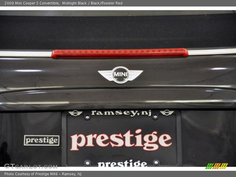 Midnight Black / Black/Rooster Red 2009 Mini Cooper S Convertible