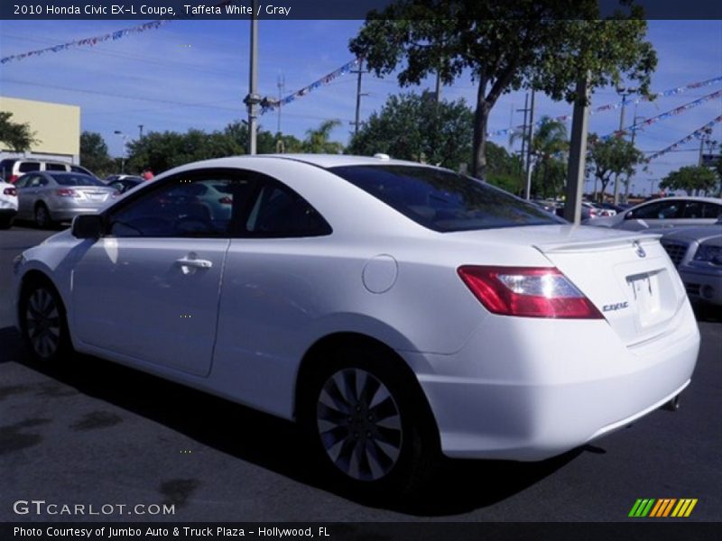 Taffeta White / Gray 2010 Honda Civic EX-L Coupe