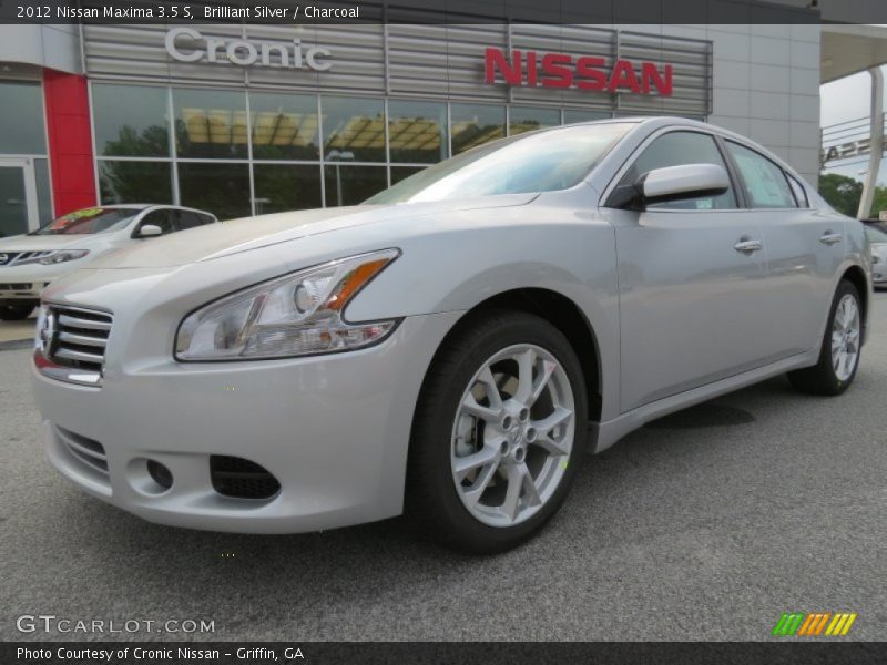 Brilliant Silver / Charcoal 2012 Nissan Maxima 3.5 S
