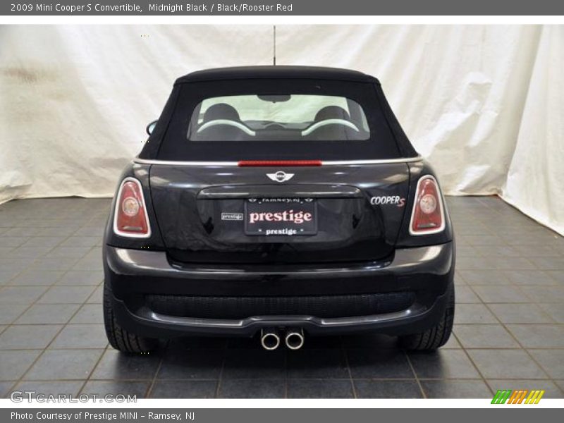 Midnight Black / Black/Rooster Red 2009 Mini Cooper S Convertible