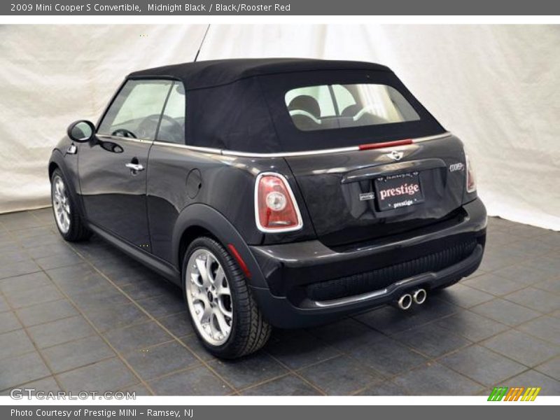 Midnight Black / Black/Rooster Red 2009 Mini Cooper S Convertible