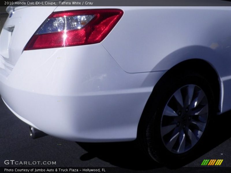 Taffeta White / Gray 2010 Honda Civic EX-L Coupe