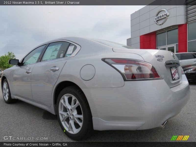 Brilliant Silver / Charcoal 2012 Nissan Maxima 3.5 S