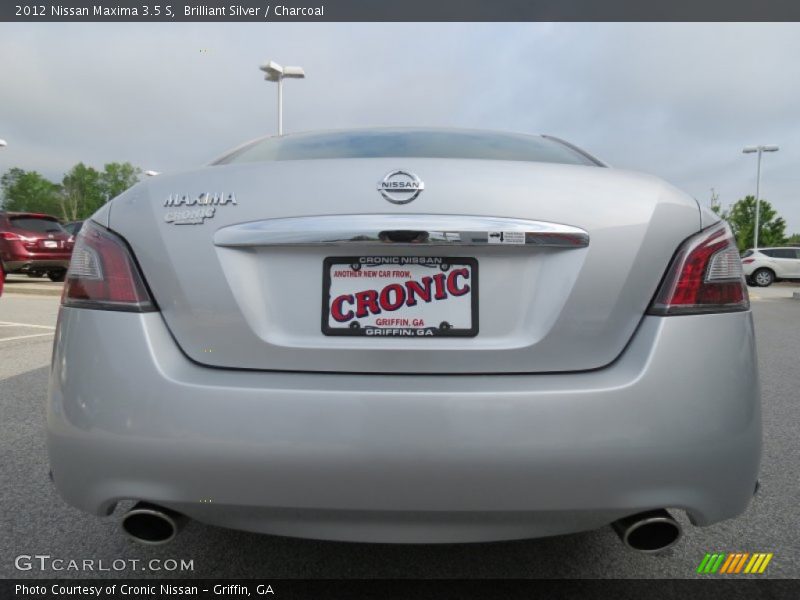 Brilliant Silver / Charcoal 2012 Nissan Maxima 3.5 S