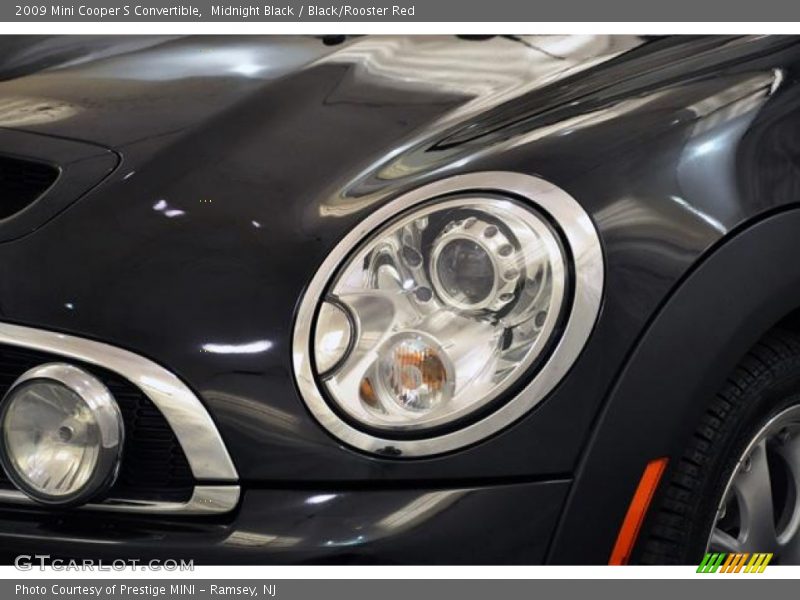 Midnight Black / Black/Rooster Red 2009 Mini Cooper S Convertible