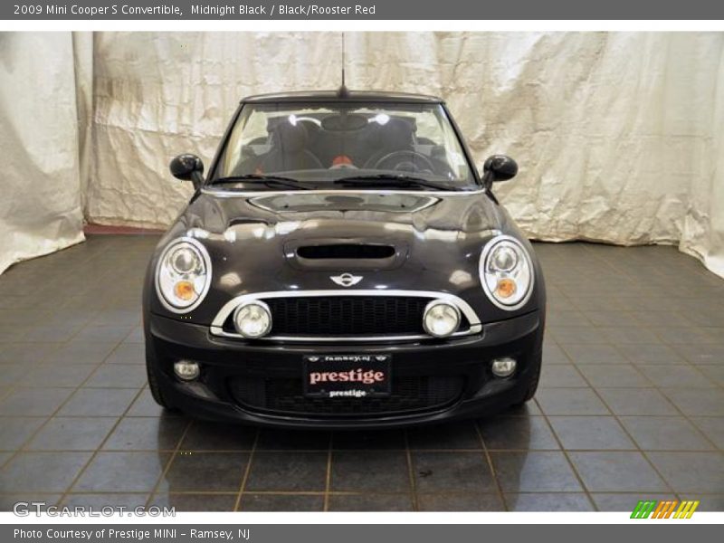 Midnight Black / Black/Rooster Red 2009 Mini Cooper S Convertible