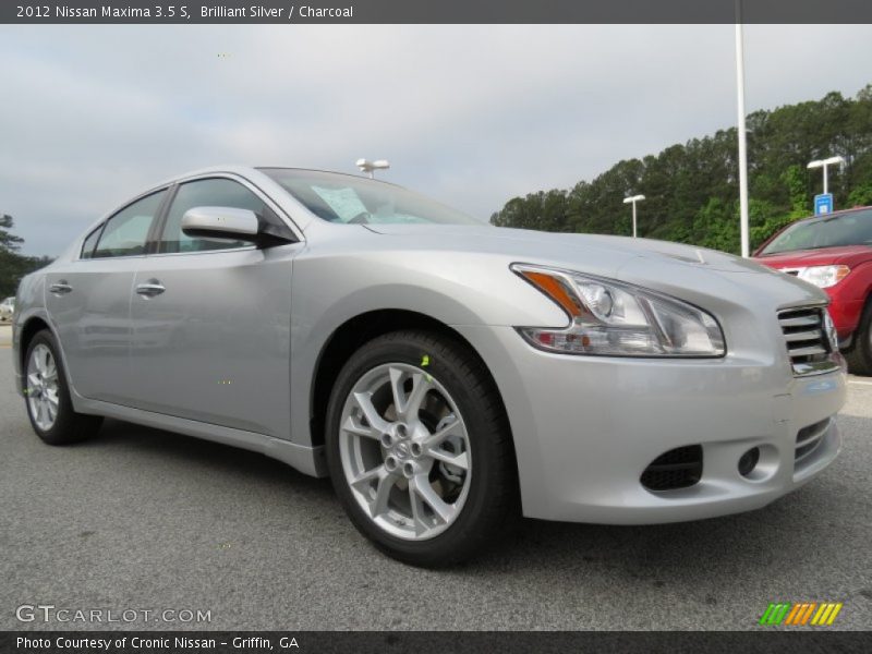 Brilliant Silver / Charcoal 2012 Nissan Maxima 3.5 S