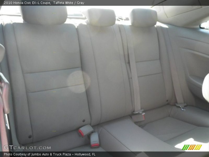 Taffeta White / Gray 2010 Honda Civic EX-L Coupe