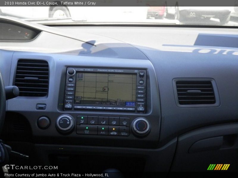 Taffeta White / Gray 2010 Honda Civic EX-L Coupe