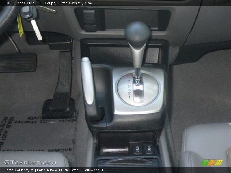 Taffeta White / Gray 2010 Honda Civic EX-L Coupe