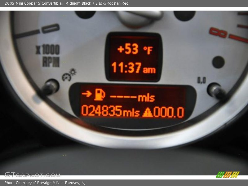 Midnight Black / Black/Rooster Red 2009 Mini Cooper S Convertible