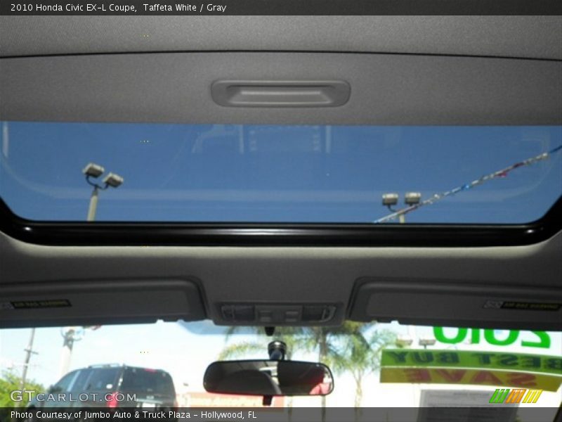 Taffeta White / Gray 2010 Honda Civic EX-L Coupe