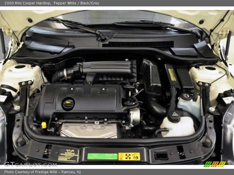 Pepper White / Black/Grey 2009 Mini Cooper Hardtop