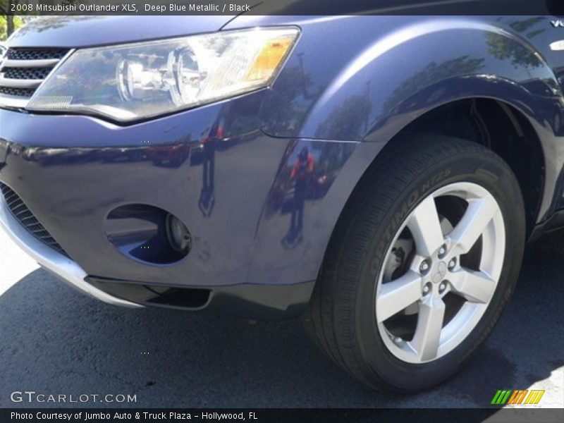 Deep Blue Metallic / Black 2008 Mitsubishi Outlander XLS