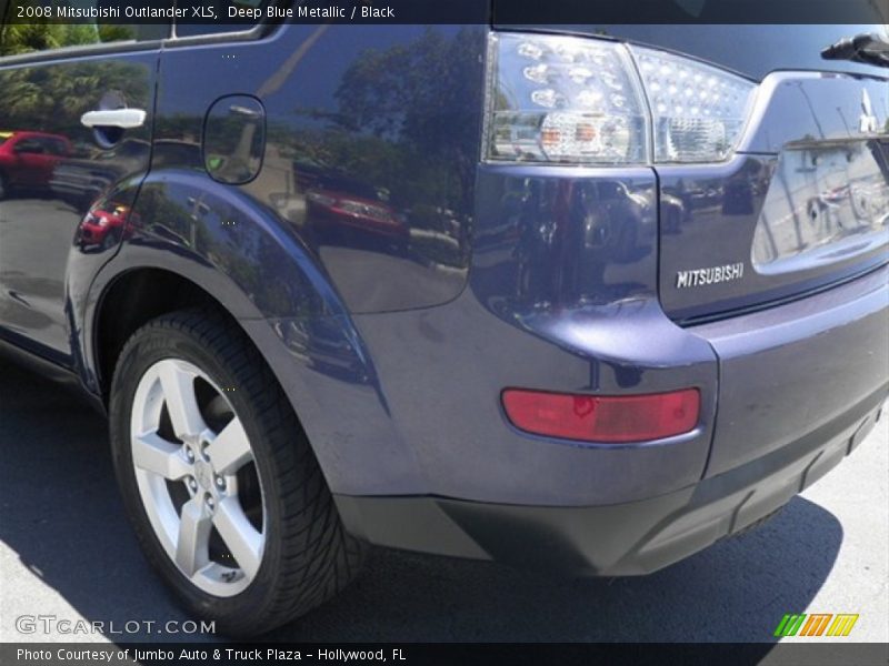 Deep Blue Metallic / Black 2008 Mitsubishi Outlander XLS
