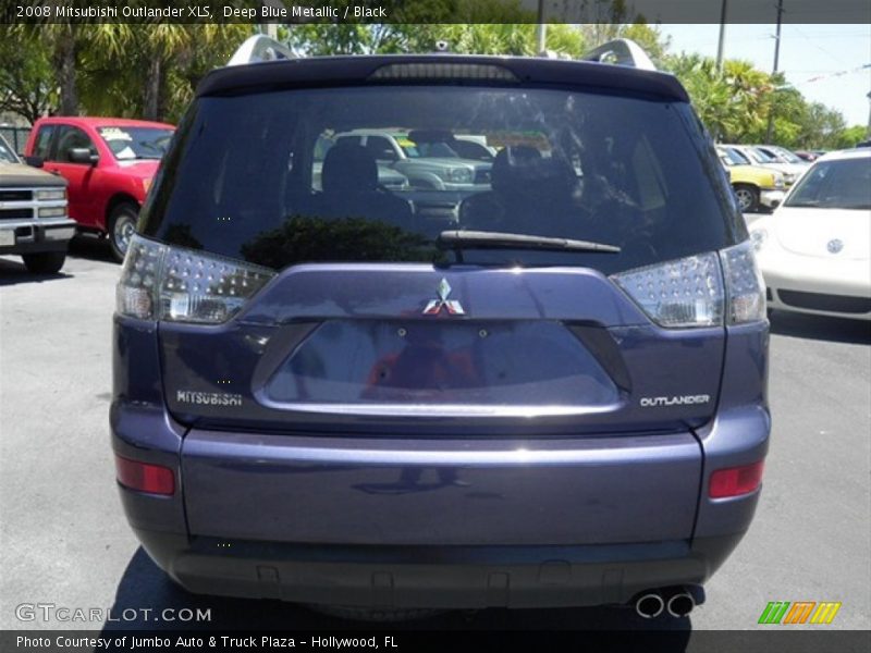 Deep Blue Metallic / Black 2008 Mitsubishi Outlander XLS