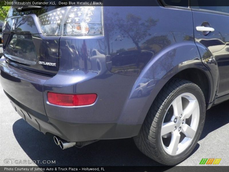 Deep Blue Metallic / Black 2008 Mitsubishi Outlander XLS