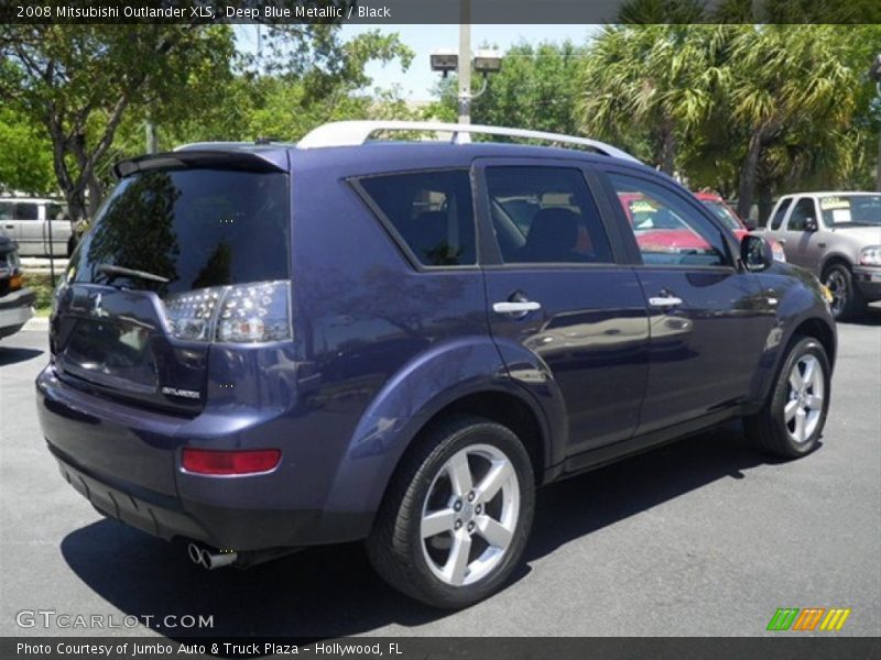 Deep Blue Metallic / Black 2008 Mitsubishi Outlander XLS