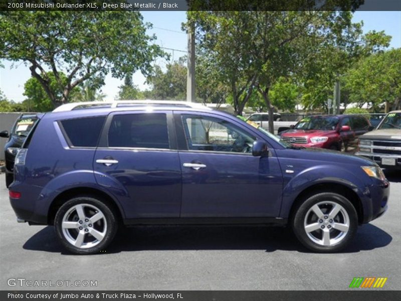 Deep Blue Metallic / Black 2008 Mitsubishi Outlander XLS