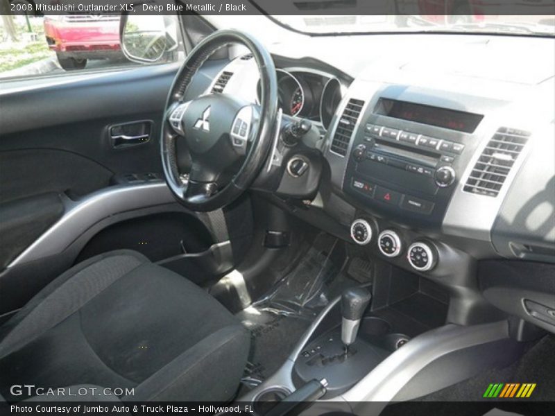 Deep Blue Metallic / Black 2008 Mitsubishi Outlander XLS