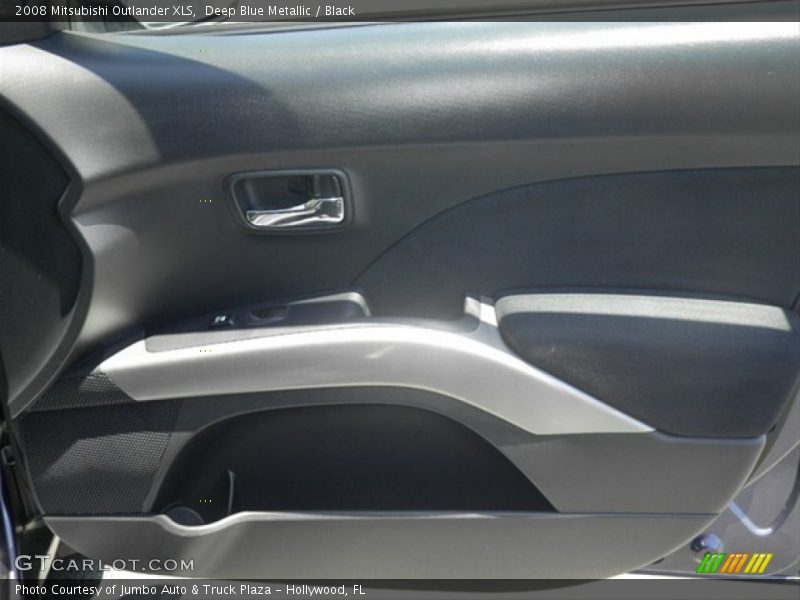 Deep Blue Metallic / Black 2008 Mitsubishi Outlander XLS