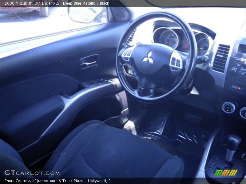 Deep Blue Metallic / Black 2008 Mitsubishi Outlander XLS