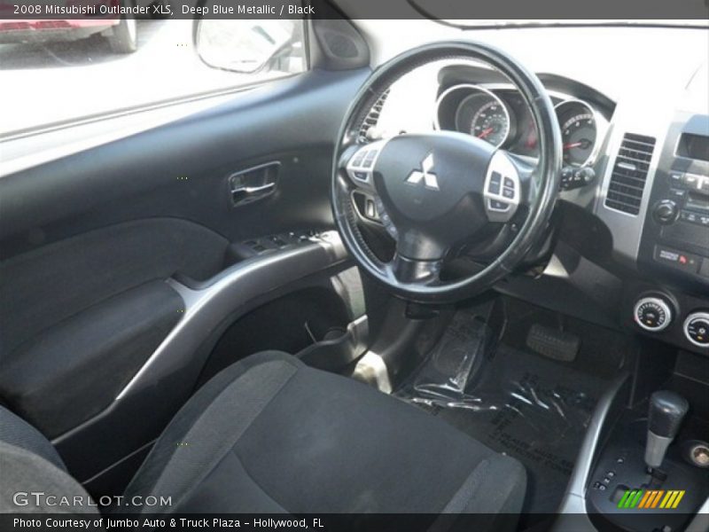 Deep Blue Metallic / Black 2008 Mitsubishi Outlander XLS