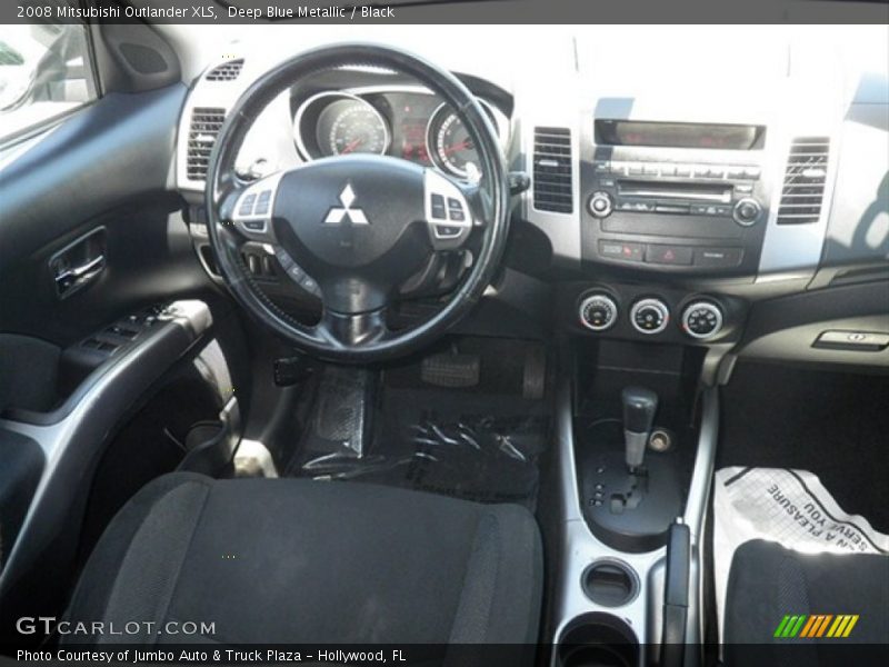 Deep Blue Metallic / Black 2008 Mitsubishi Outlander XLS