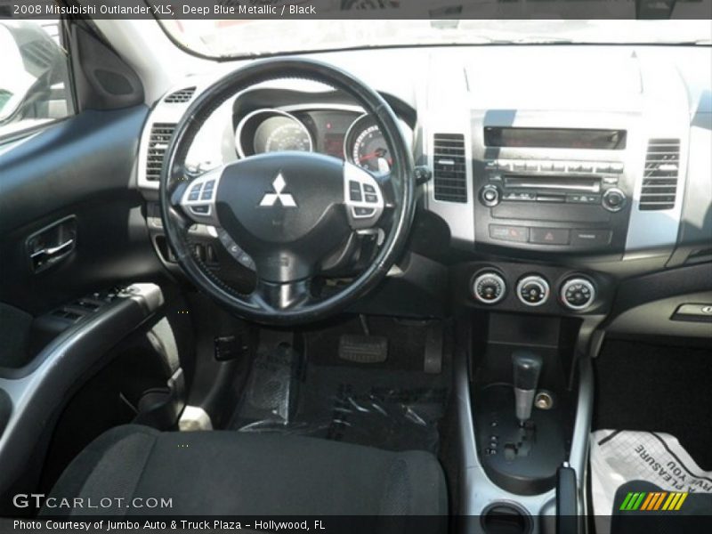 Deep Blue Metallic / Black 2008 Mitsubishi Outlander XLS