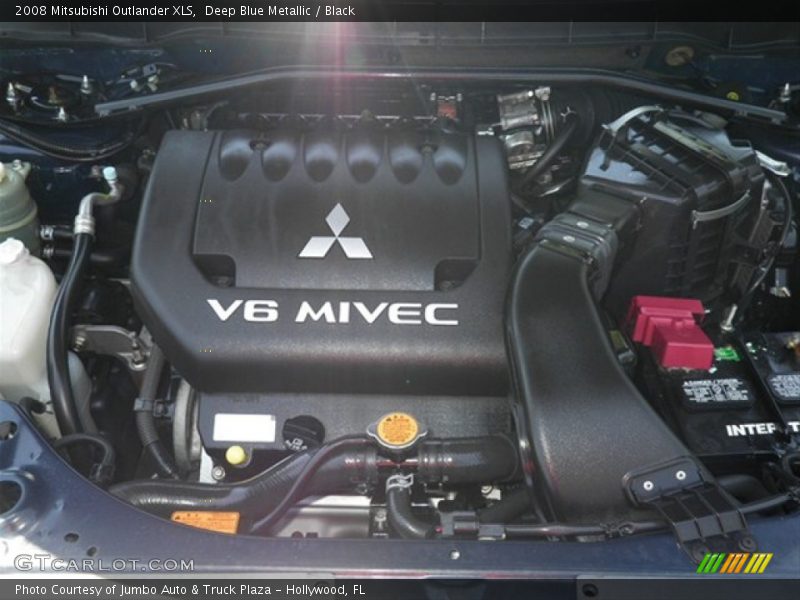 Deep Blue Metallic / Black 2008 Mitsubishi Outlander XLS