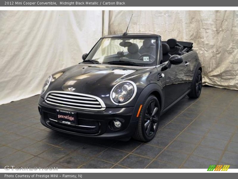 Midnight Black Metallic / Carbon Black 2012 Mini Cooper Convertible