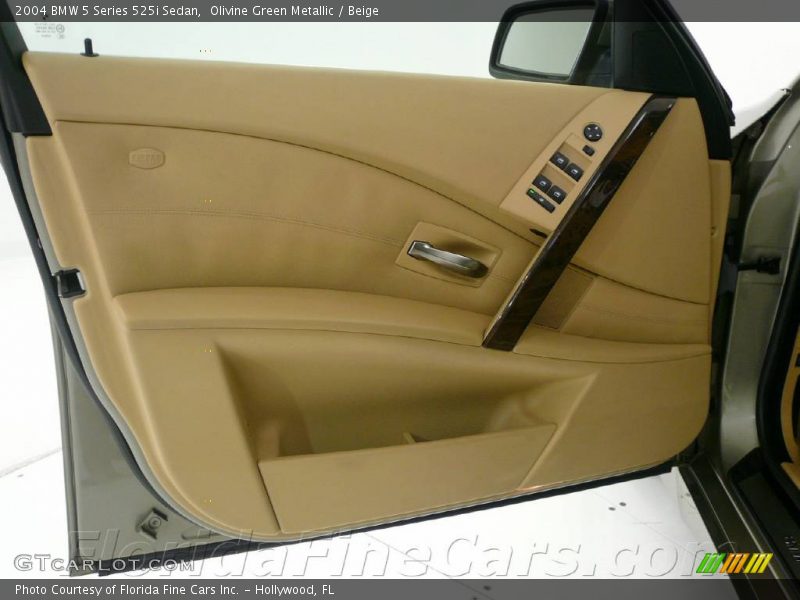 Olivine Green Metallic / Beige 2004 BMW 5 Series 525i Sedan