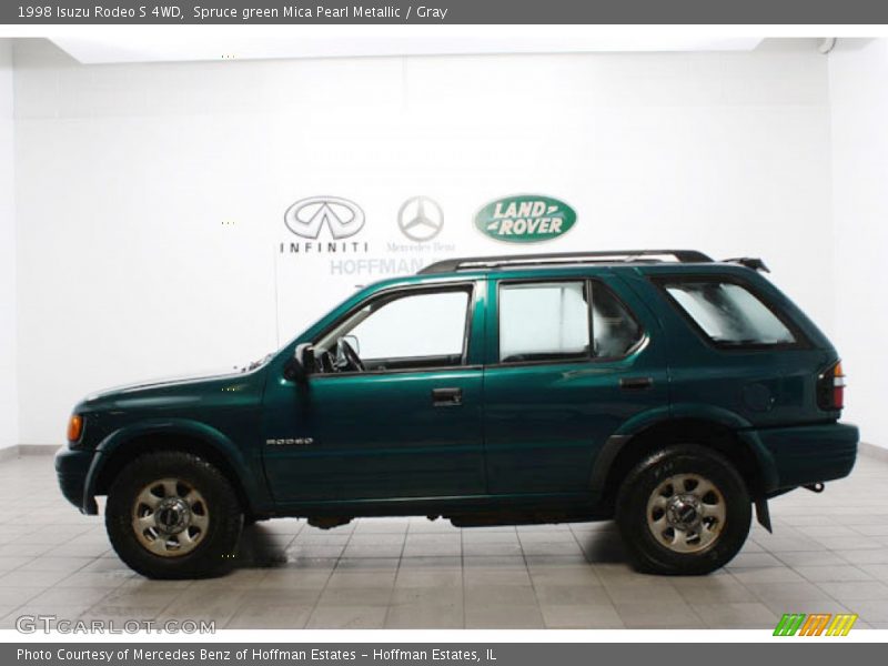 Spruce green Mica Pearl Metallic / Gray 1998 Isuzu Rodeo S 4WD