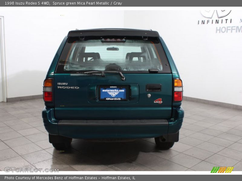Spruce green Mica Pearl Metallic / Gray 1998 Isuzu Rodeo S 4WD